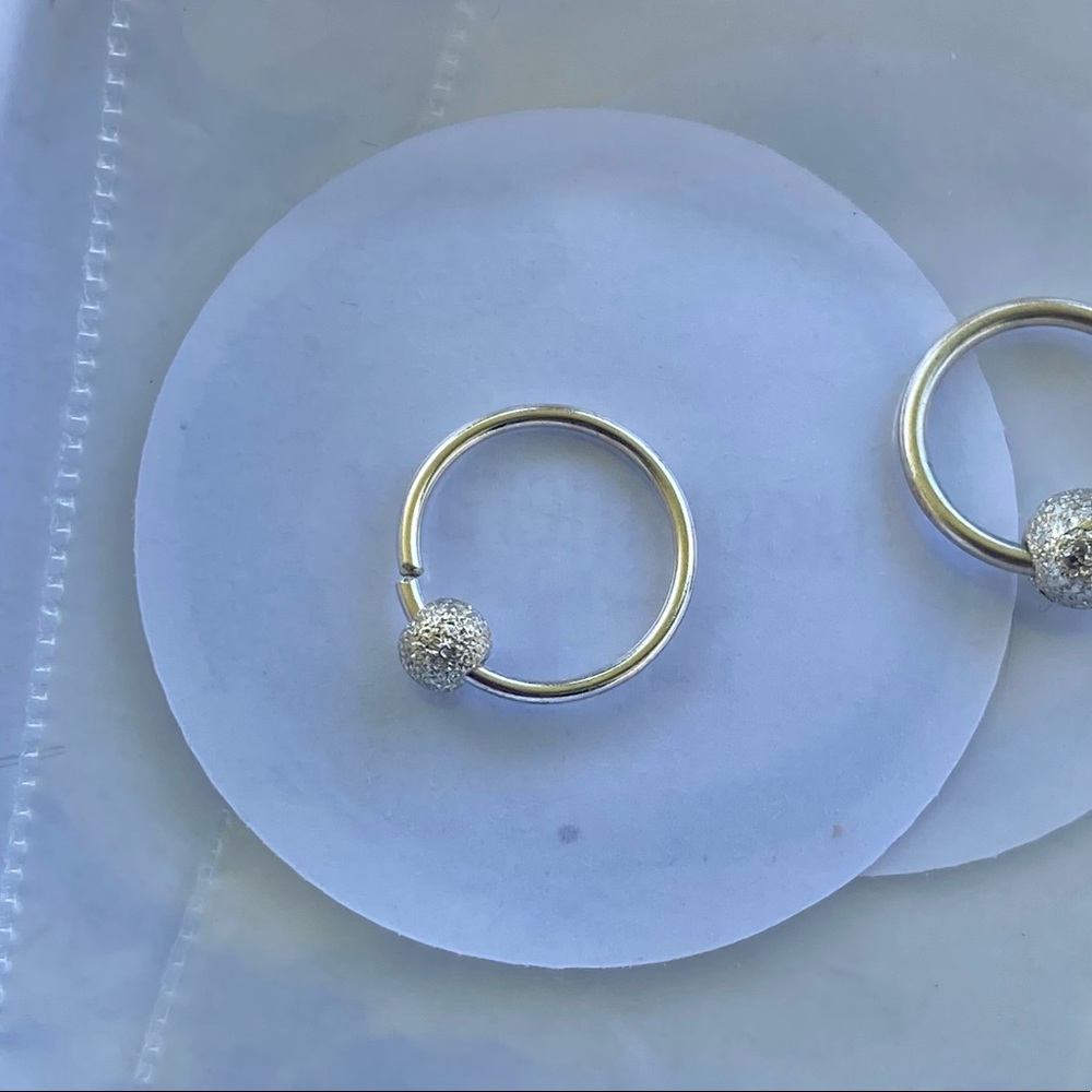 💕NIB Stardust Captive Bead Septum/Nose Ring Hoop💕 - Picture 6 of 14